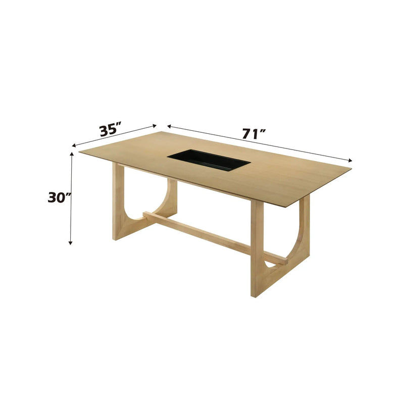 Blayde Natural Wood Dining Table by HouseOfZazla