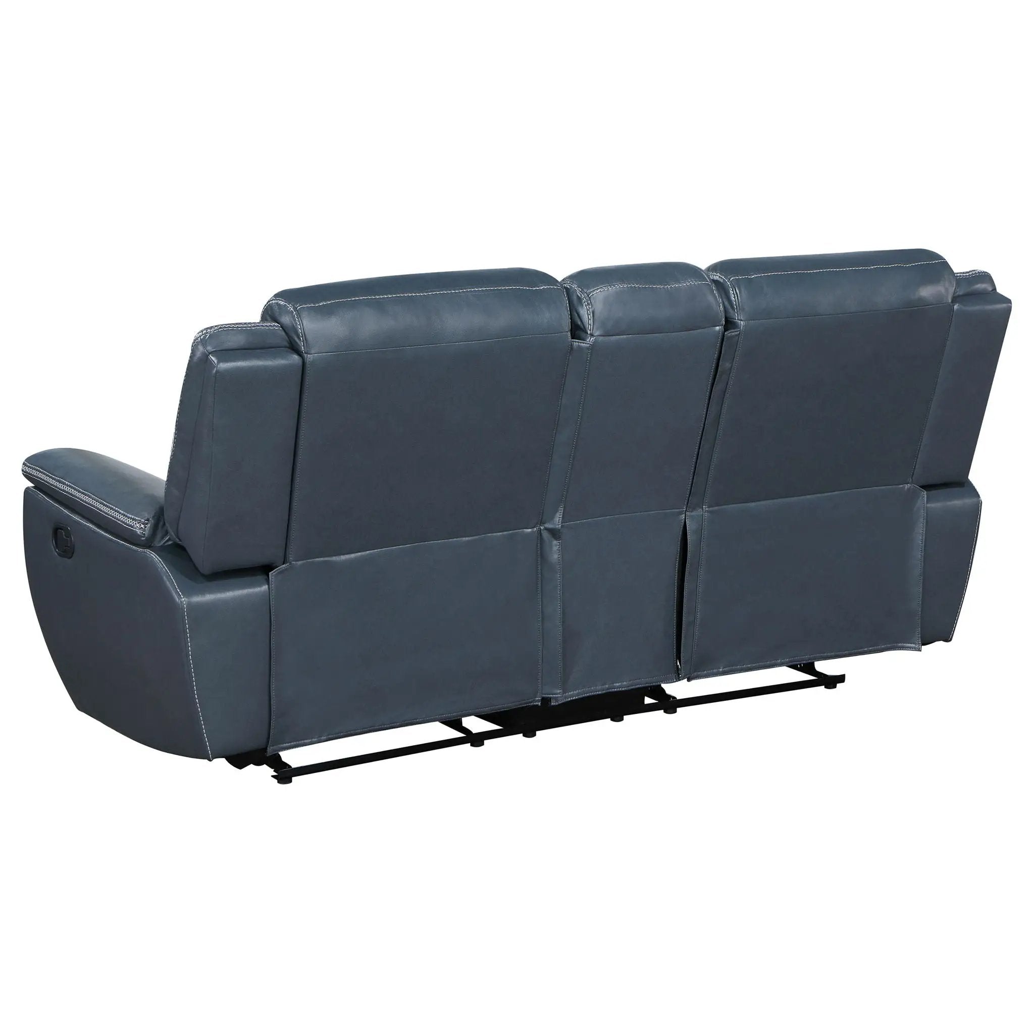 Sloane 3-piece Upholstered Reclining Sofa Set Blue by Unique Piece Furniture