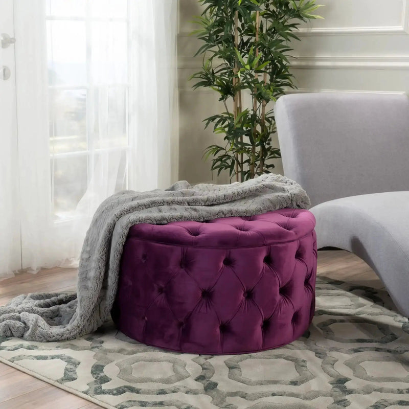 Modern Glam Ottoman Velvet by HouseOfZazla