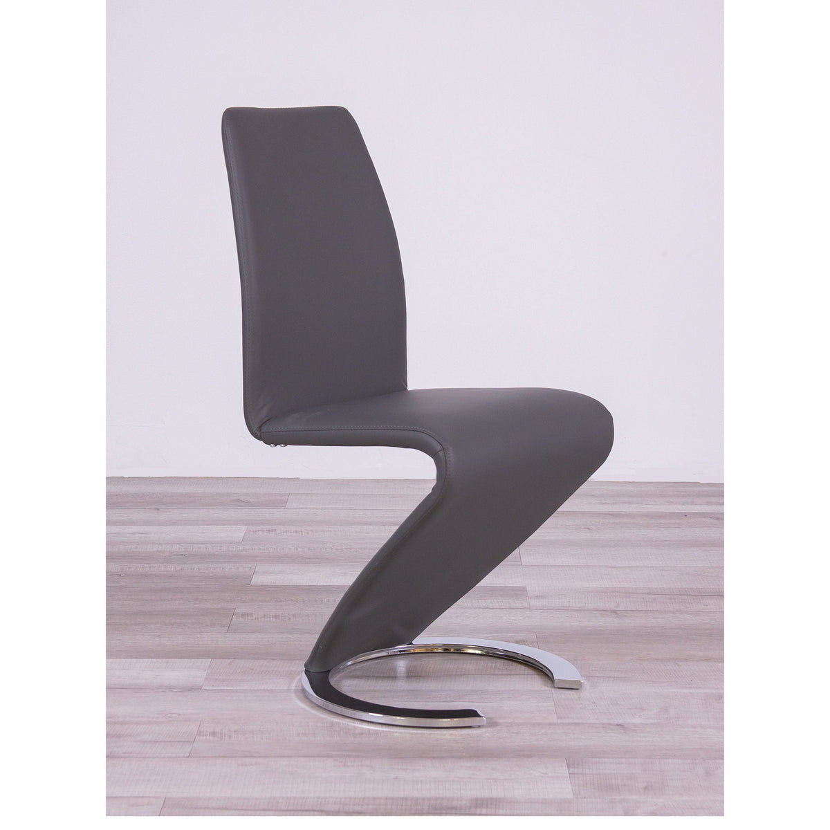 Horseshoe Dining Chairs Set of 2 with Polyurethane Finish - Black, Dark Gray, or White, photo 30 of 32