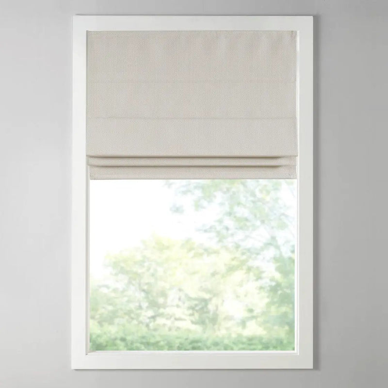 Basketweave Room Darkening Cordless Roman Shade by HouseOfZazla