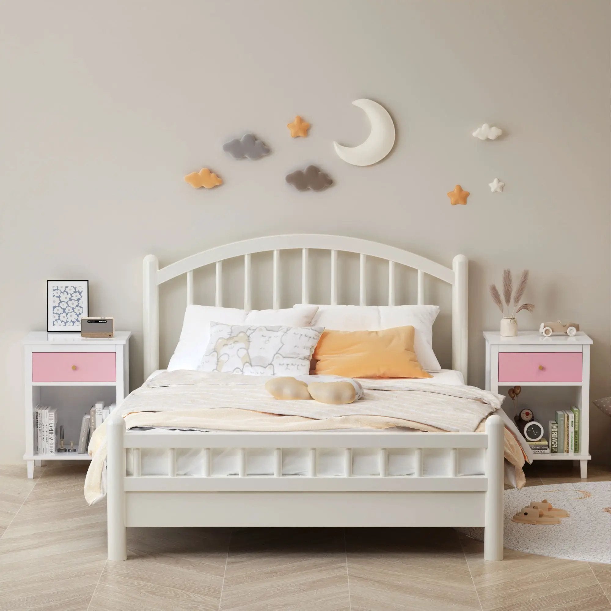 Nightstand With 1 Drawer 1 Shelf