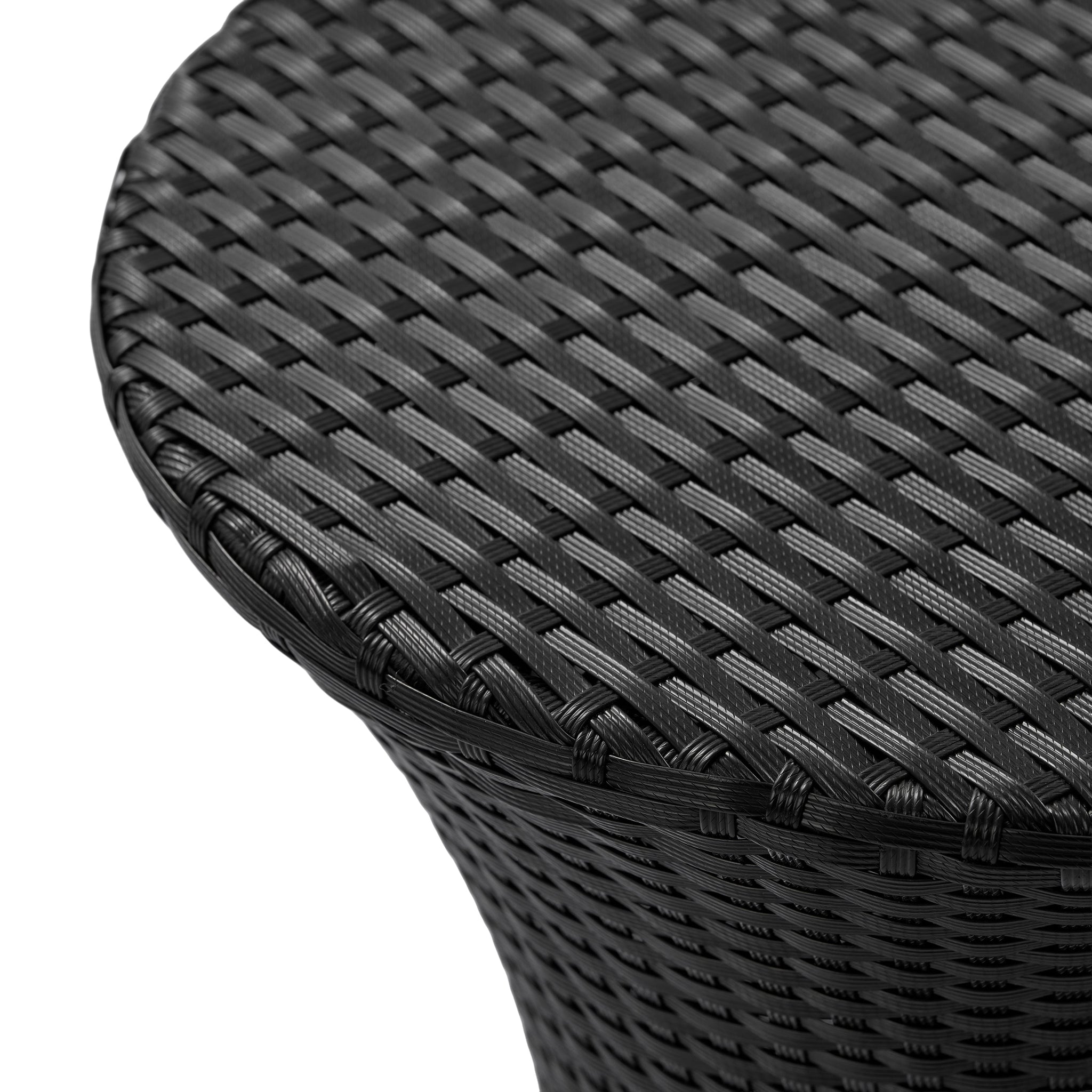 KONO Hourglass Rattan Table with No Glass Top by HouseOfZazla