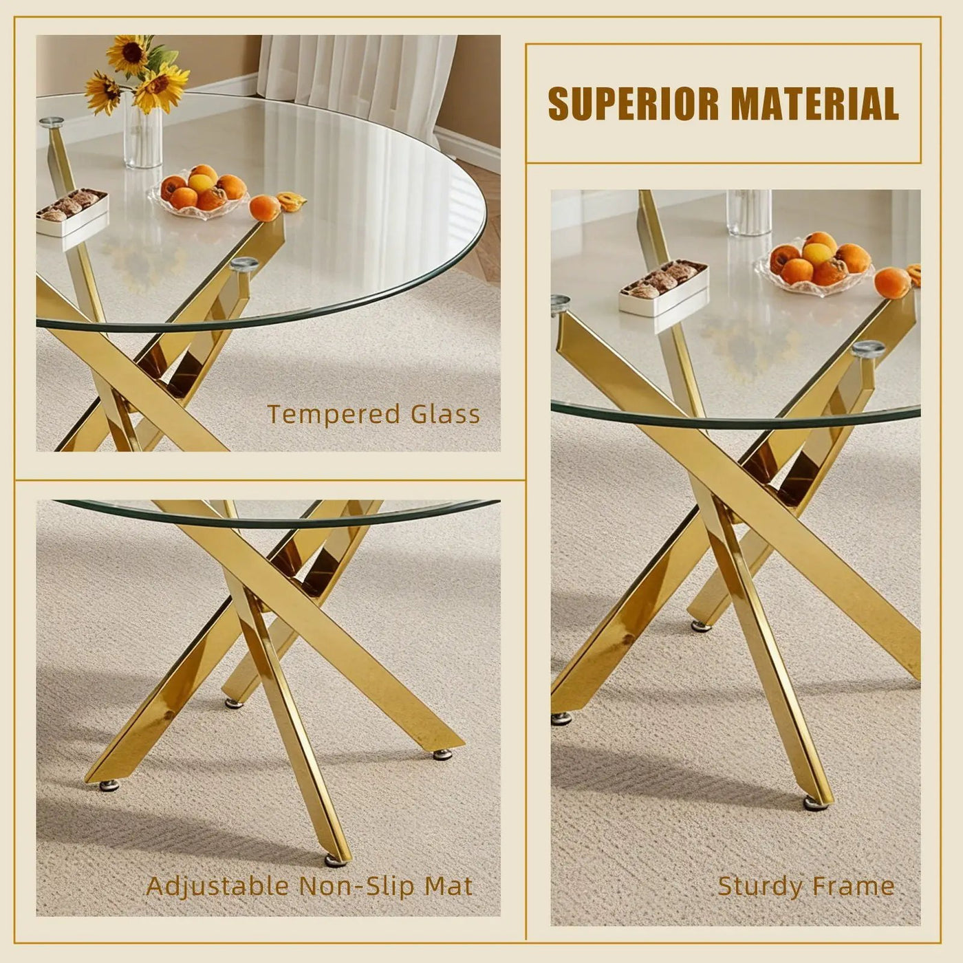 Modern Round Table For Dining Room by HouseOfZazla