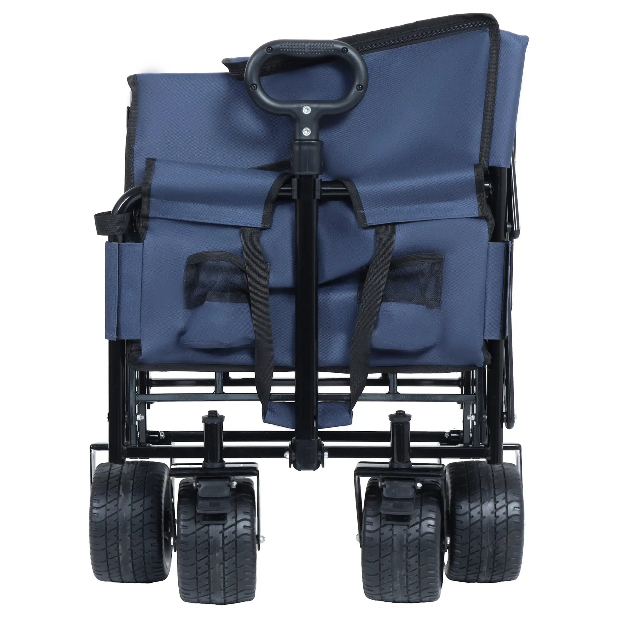 3-in-1 Convertible Folding Wagon Cart with Bench Seat & Storage by HouseOfZazla
