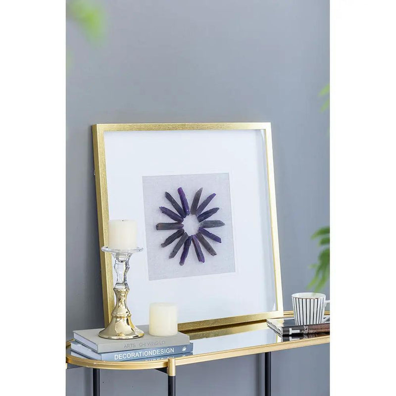 Grace Purple Agate Shadow Boxes Wall Art Set of 2 - Multicolor by HouseOfZazla