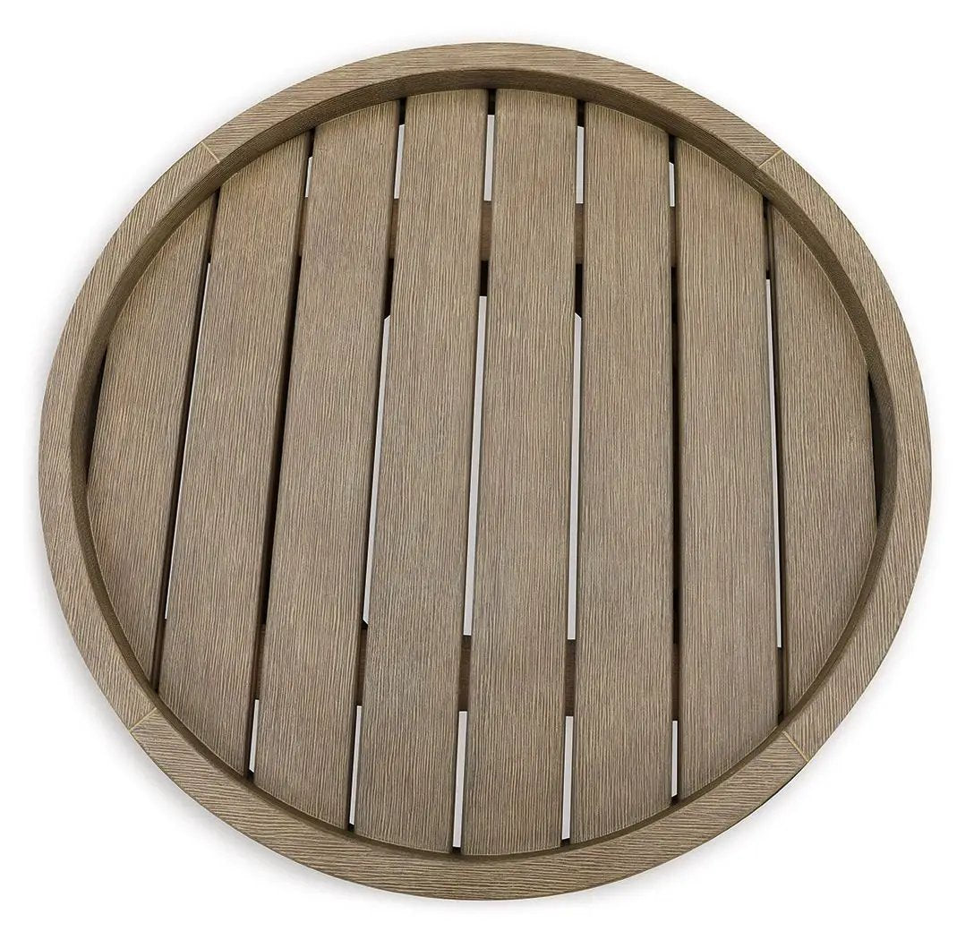 Marina Sun - Round End Table - Beige by Unique Piece Furniture