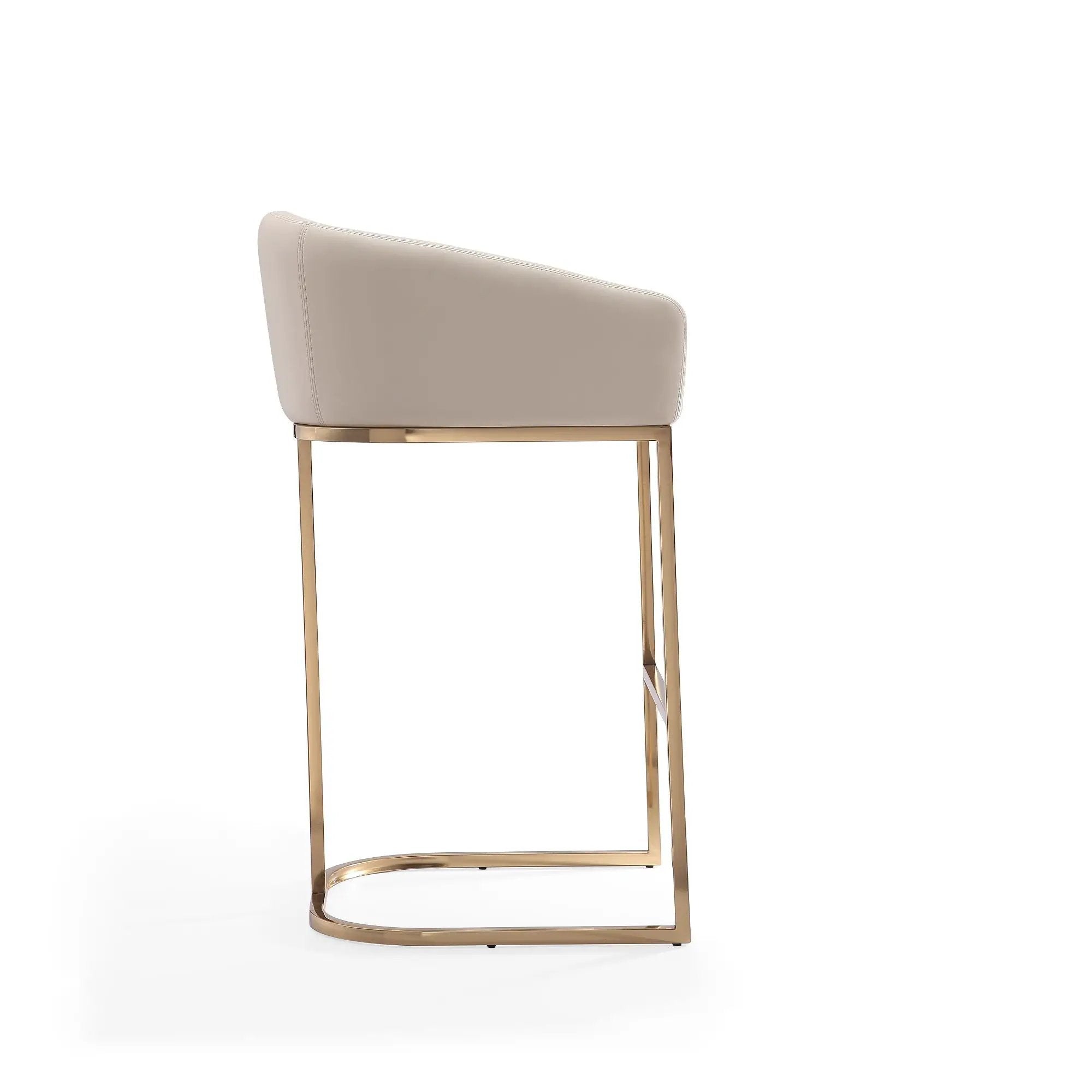 Mid-Century Modern Stool With Steel Base by HouseOfZazla
