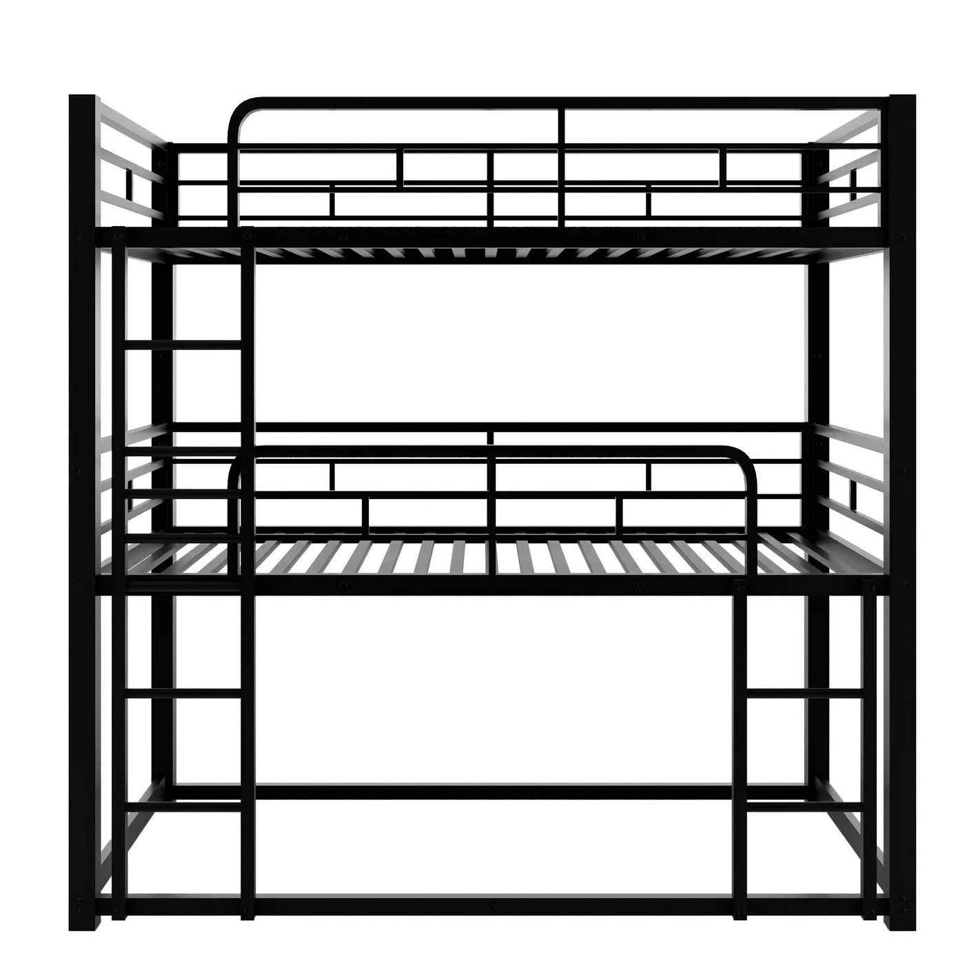 Triple Bunk Bed With Sturdy Construction And Space Saving Design by HouseOfZazla