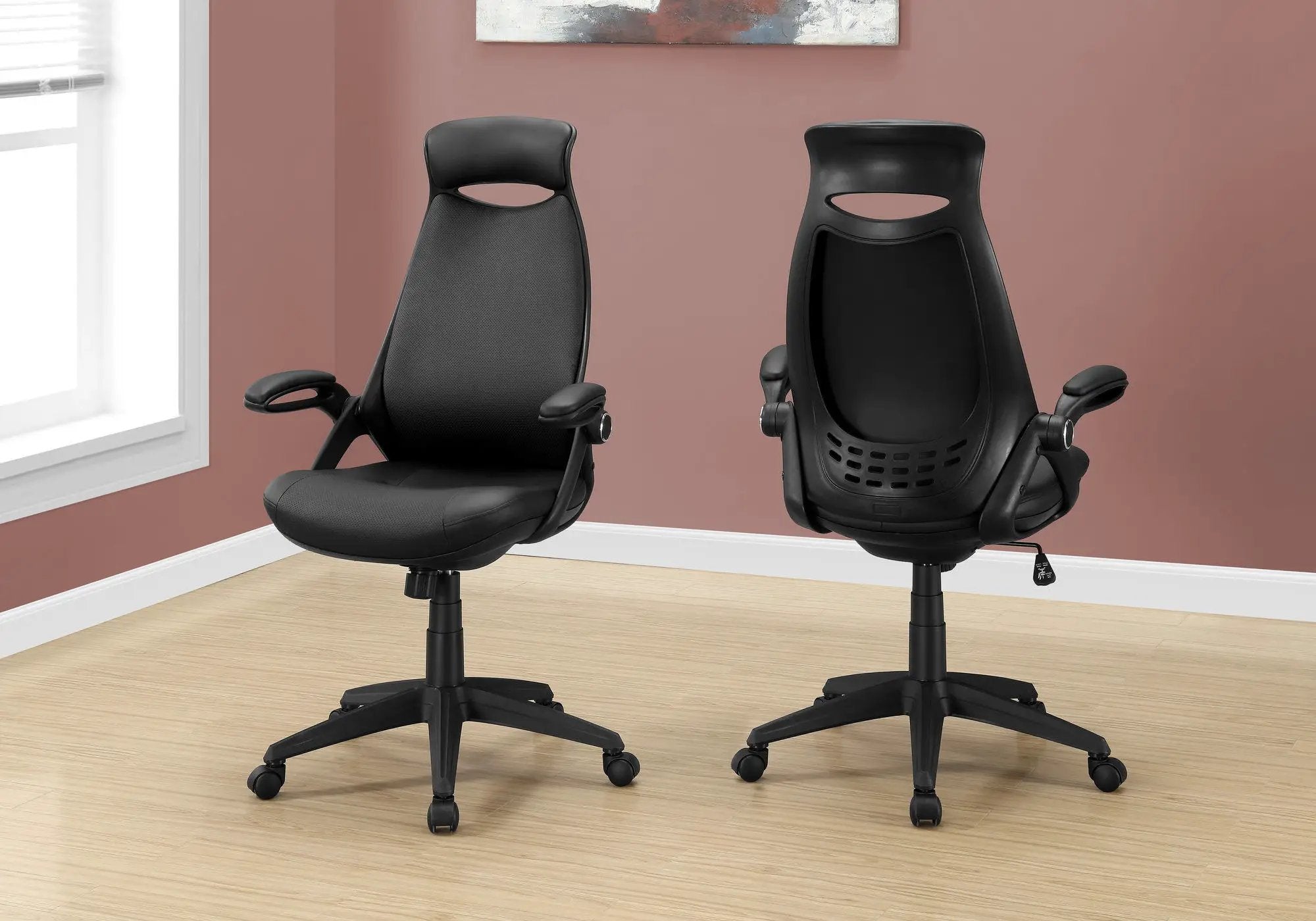 Office Chair, Adjustable Height, Swivel, Ergonomic, Armrests, Contemporary & Modern by Unique Piece Furniture