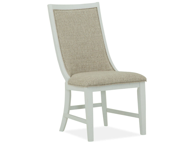 Heron Cove - Upholstered Host Side Chair (Set of 2) - Chalk White, photo 5 of 7