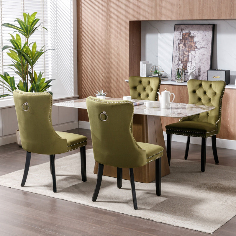 Nikki - High-End Tufted Dining Chair (Set of 2) by HouseOfZazla