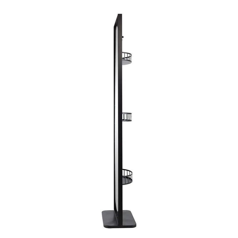 Full Length Standing Mirror, 360° Swivel Floor Mirror For Bedroom - Black by HouseOfZazla