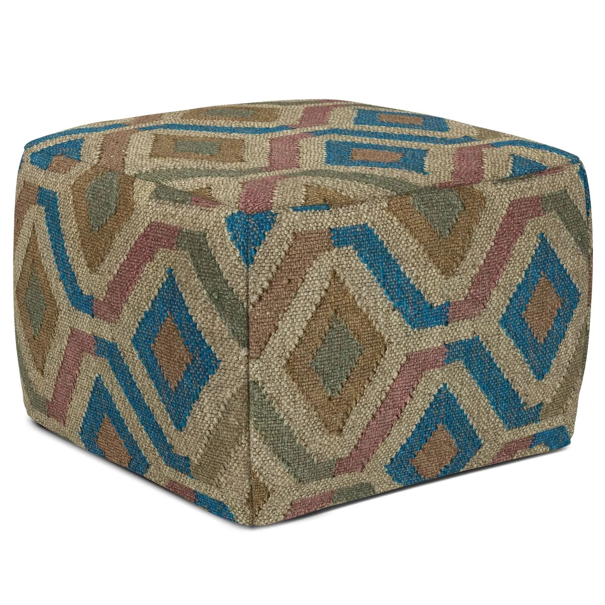 Johanna - Handcrafted Square Pouf by Unique Piece Furniture