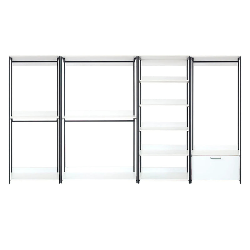 Fiona - Freestanding Walk-In Closet System - White by HouseOfZazla