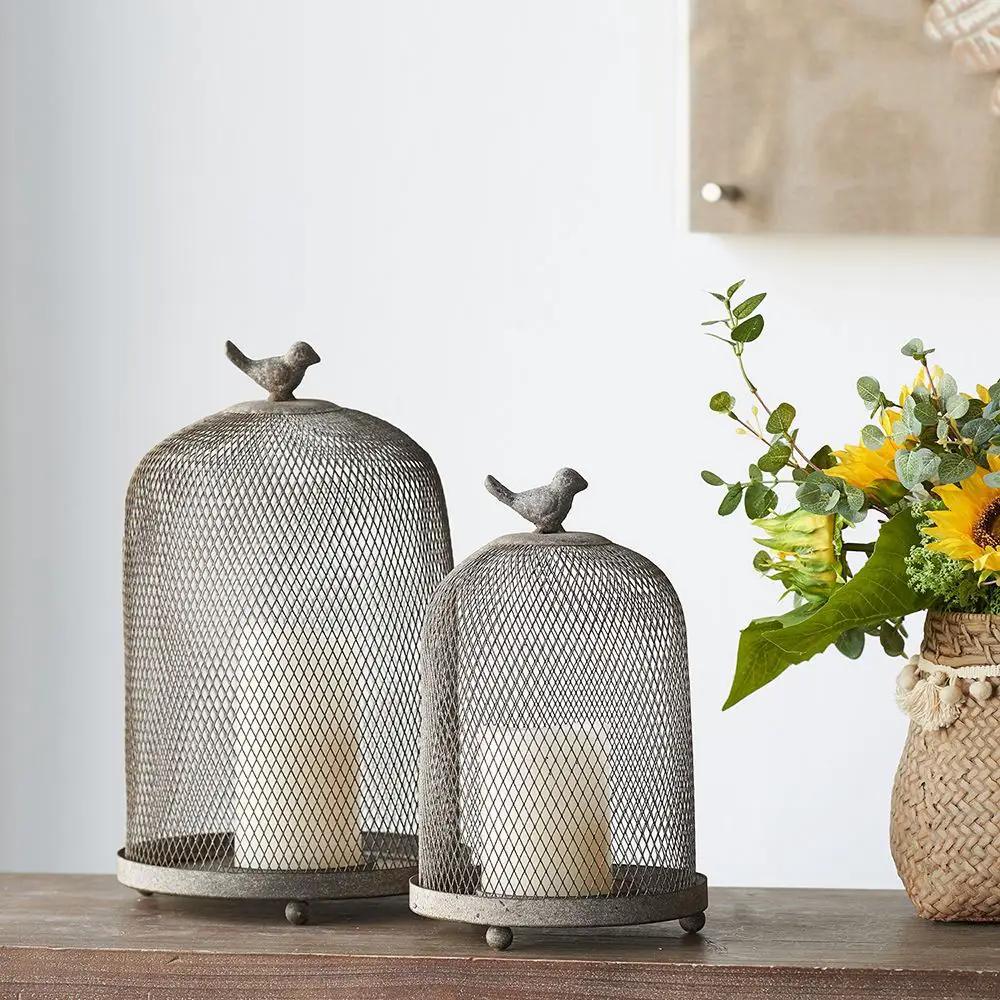 Ophira Sparrow Candle Holders (Set of 2) - Antique Gray by HouseOfZazla