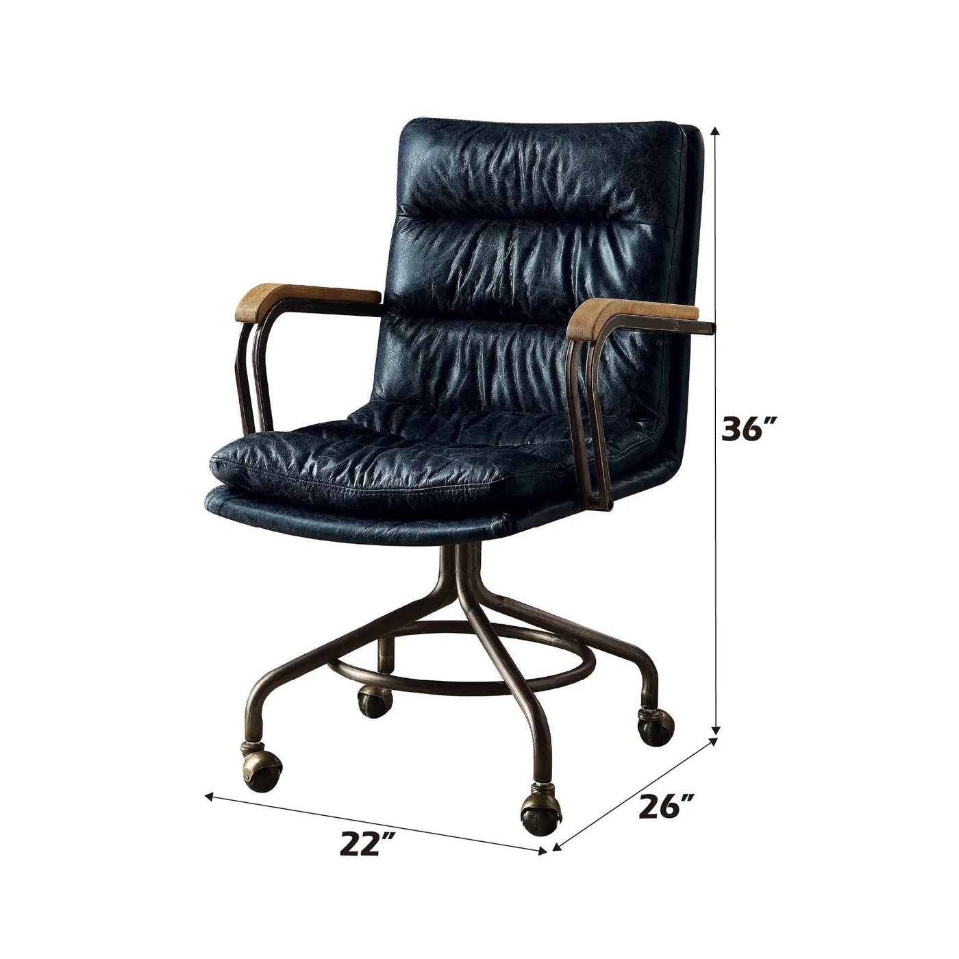 Harith Retro Top Grain Office Chair by HouseOfZazla