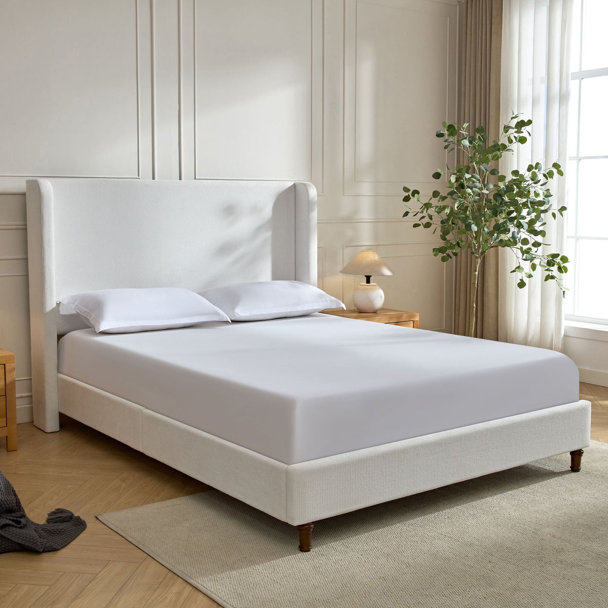 Harper - Tall Headboard Upholstered Bed / High Headboard / Elegant Simplicity / No Box Spring Needed, photo 25 of 26