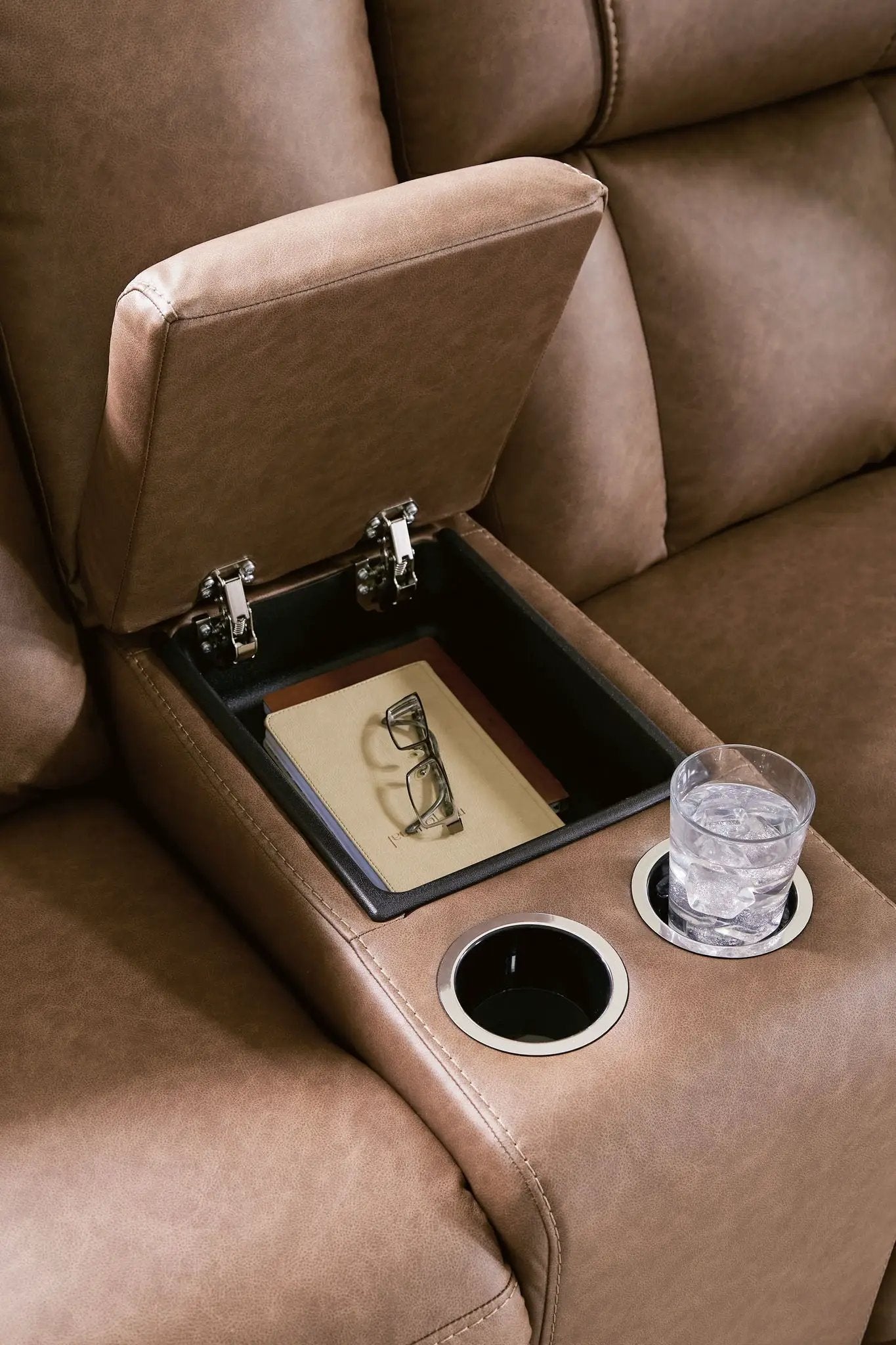 Mackmenville - Double Reclining Loveseat With Console by Unique Piece Furniture