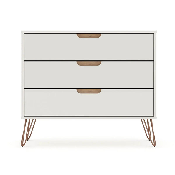 Rockefeller - 3 Drawer Dresser - Off White