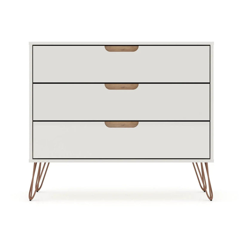 Rockefeller - 3 Drawer Dresser - Off White by HouseOfZazla