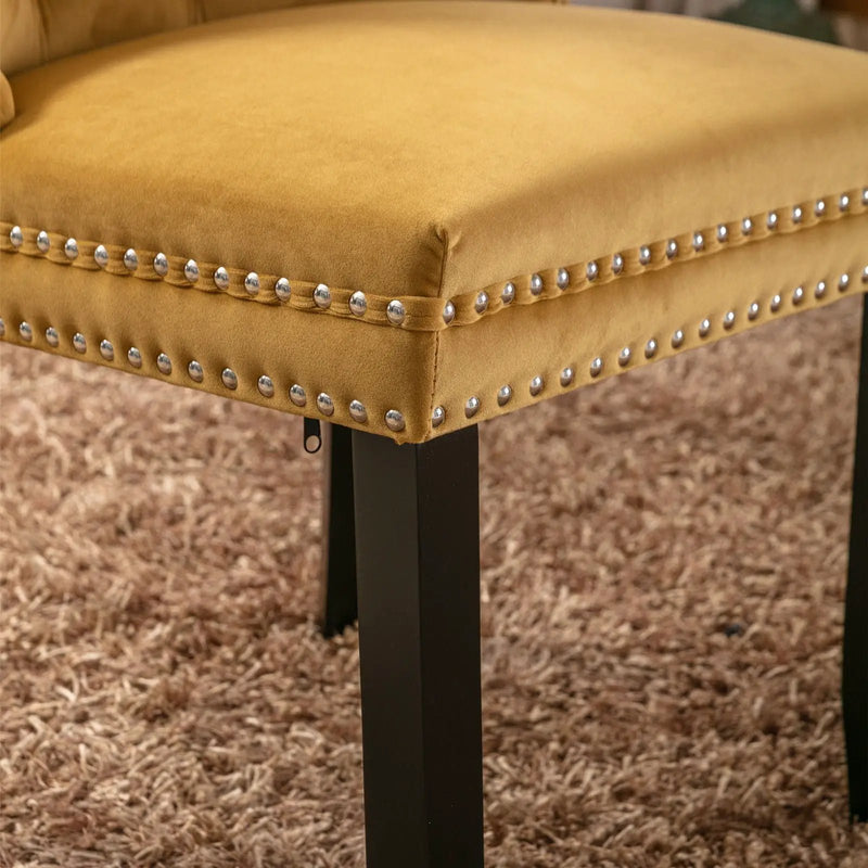 Nikki - High-End Tufted Dining Chair (Set of 2) by HouseOfZazla
