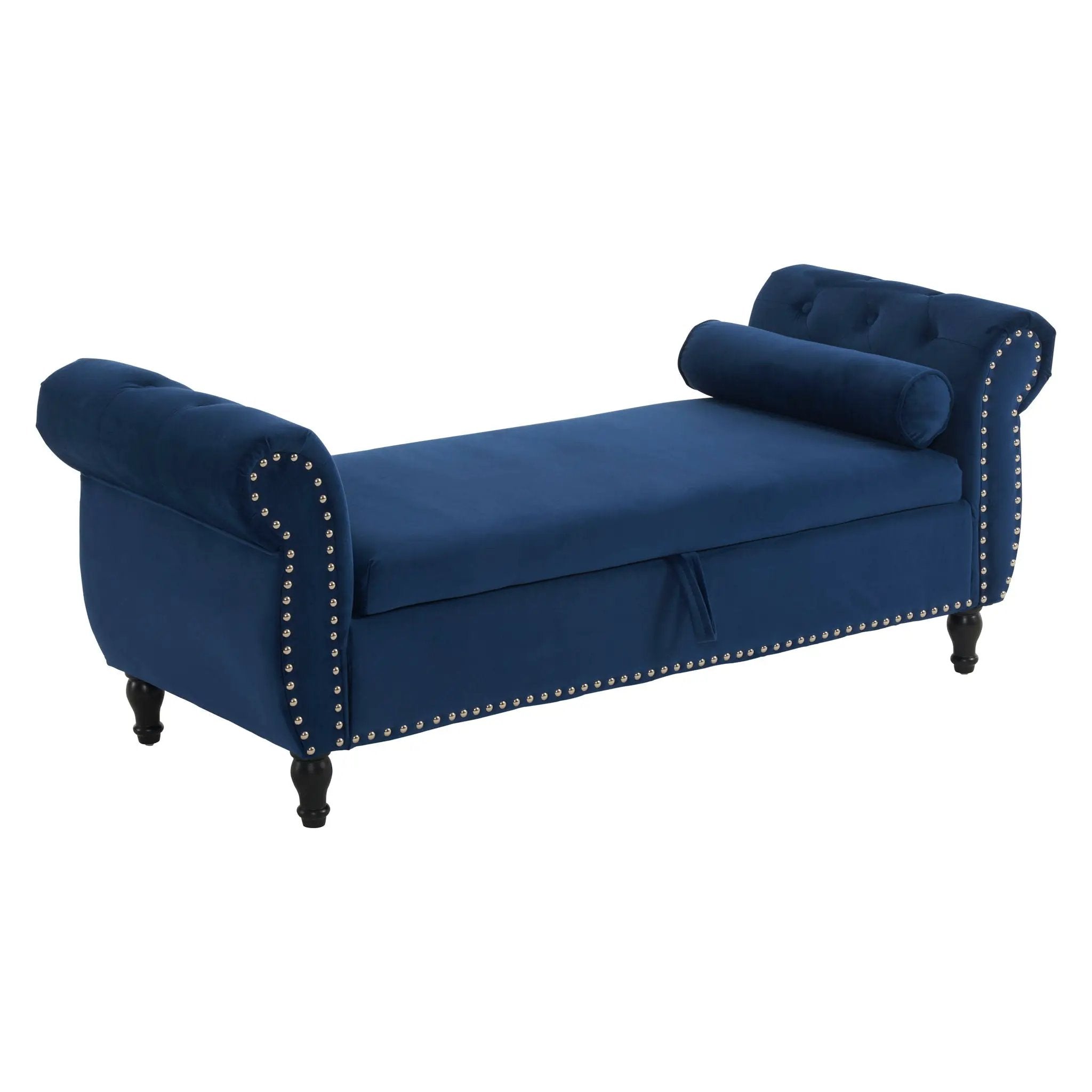 Luxurious Multifunctional Storage Ottoman Bench With Pillow by HouseOfZazla