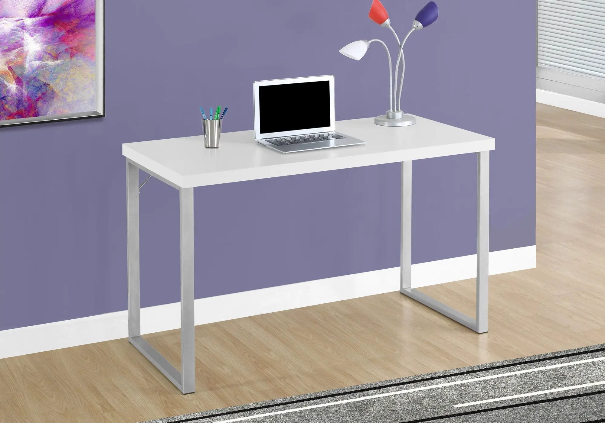 Computer Desk for Home Office, Laptop, Modern Convenient Design by HouseOfZazla