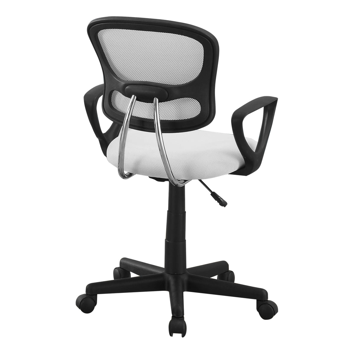 Ergonomic Adjustable Office Chair with Swivel and Armrests - Dark Gray or White, photo 5 of 8