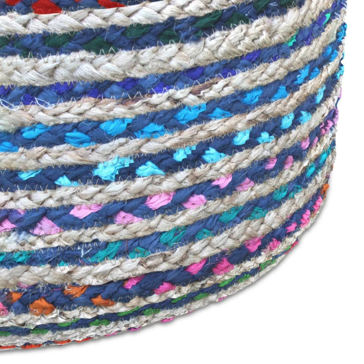 Margo - Handcrafted Round Pouf by HouseOfZazla