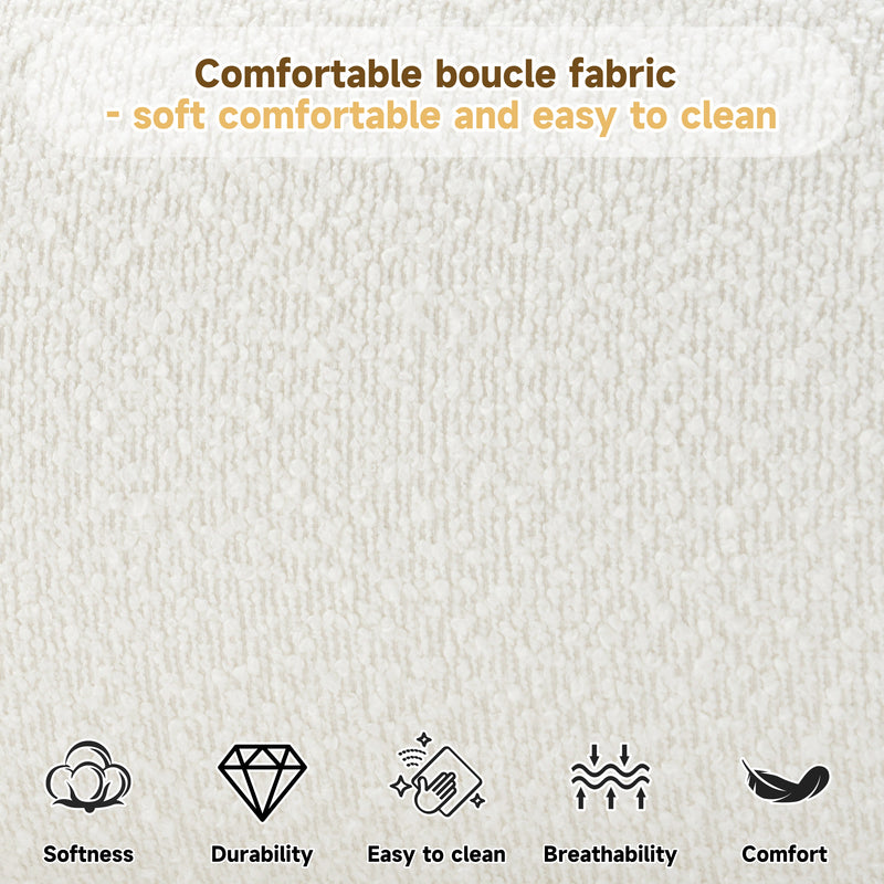 Cream Style Fabric Upholstered Bed, Simple Modern Bedroom King by HouseOfZazla