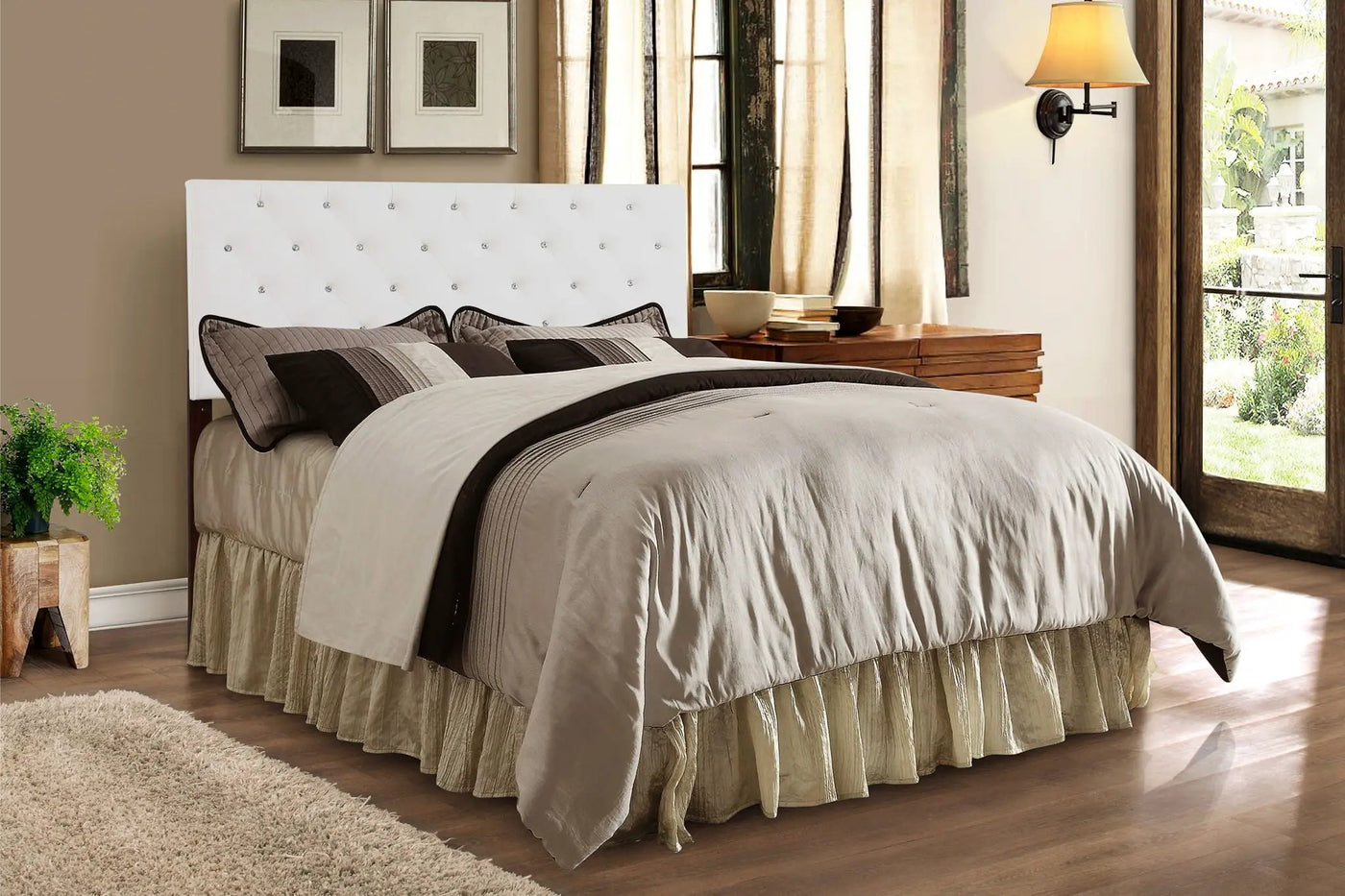 Panel Headboard & Button Tufting by HouseOfZazla