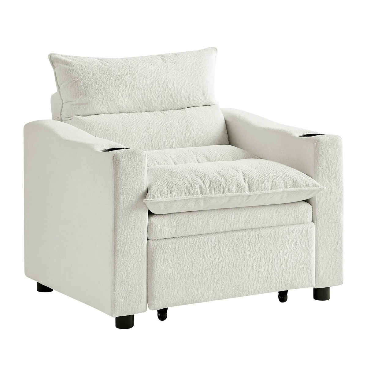 Sleeper Sofa Chair Bed - Convertible 3-in-1 Design by HouseOfZazla