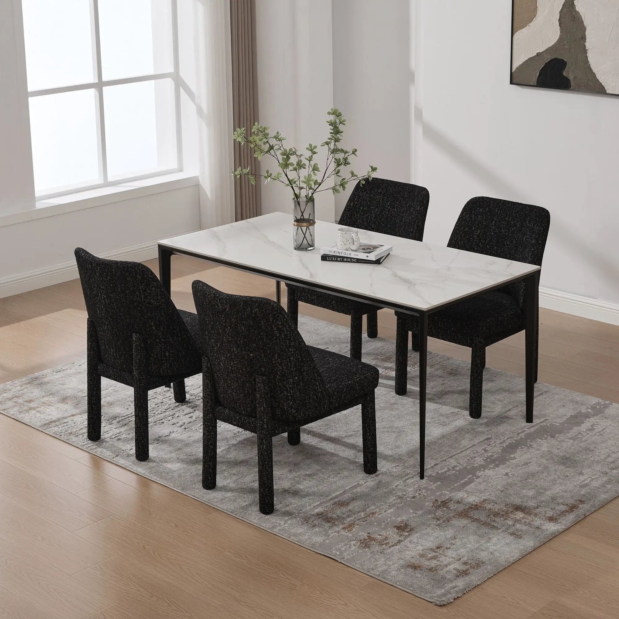 Wide Minimalist Dining Chair by Unique Piece Furniture