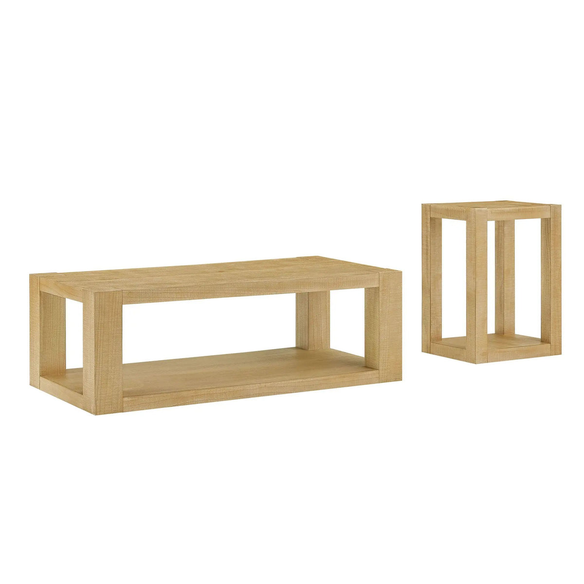 2-Piece Modern Rectangle Coffee Table Set by HouseOfZazla