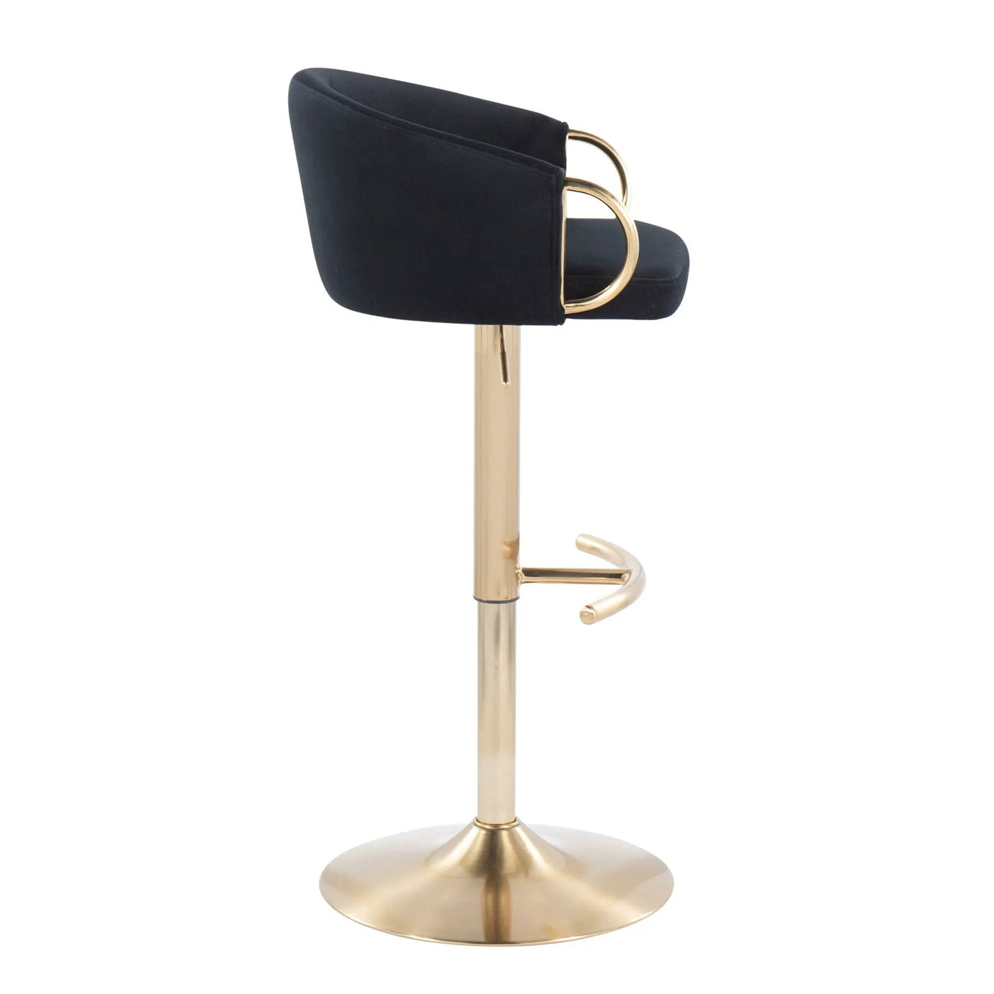 Claire - Contemporary / Glam Adjustable Bar Stool (Set of 2) by HouseOfZazla