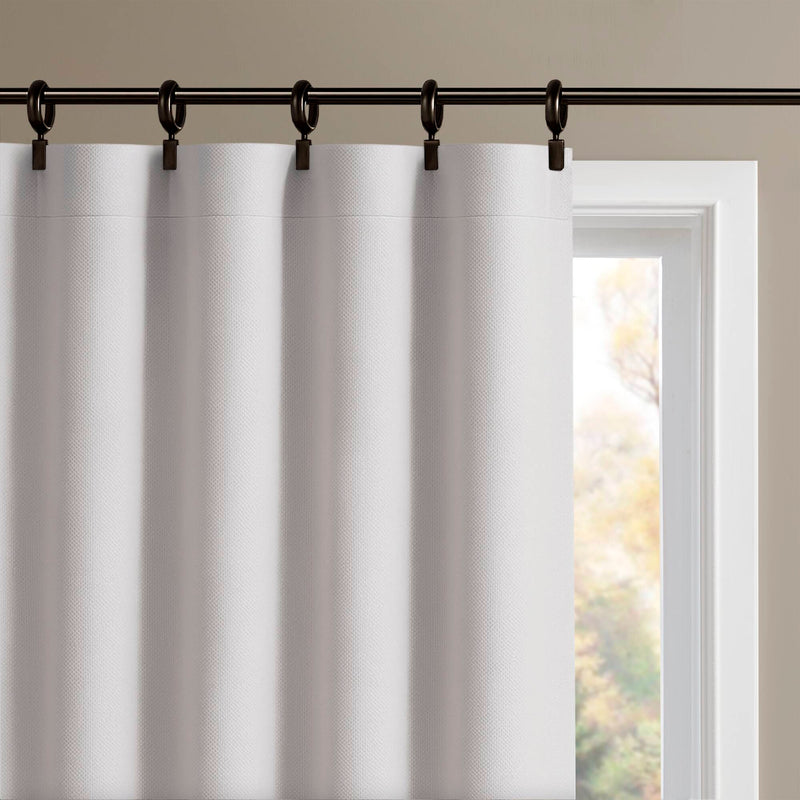 2-PK 52x84" Sound Blocking Total Blackout Curtain Panel Pair White by HouseOfZazla