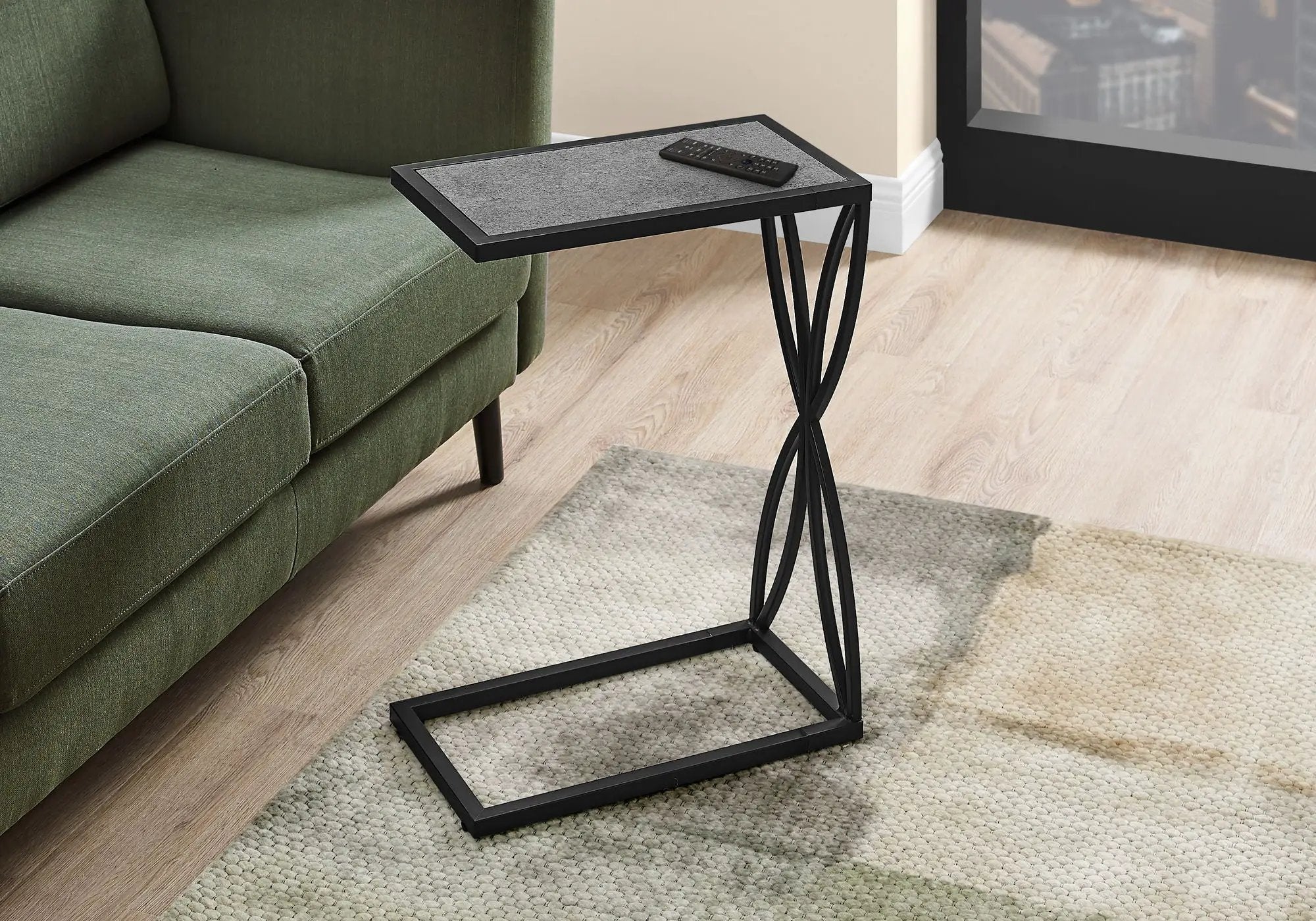 Accent Table C - Shaped, Modern - Gray by HouseOfZazla