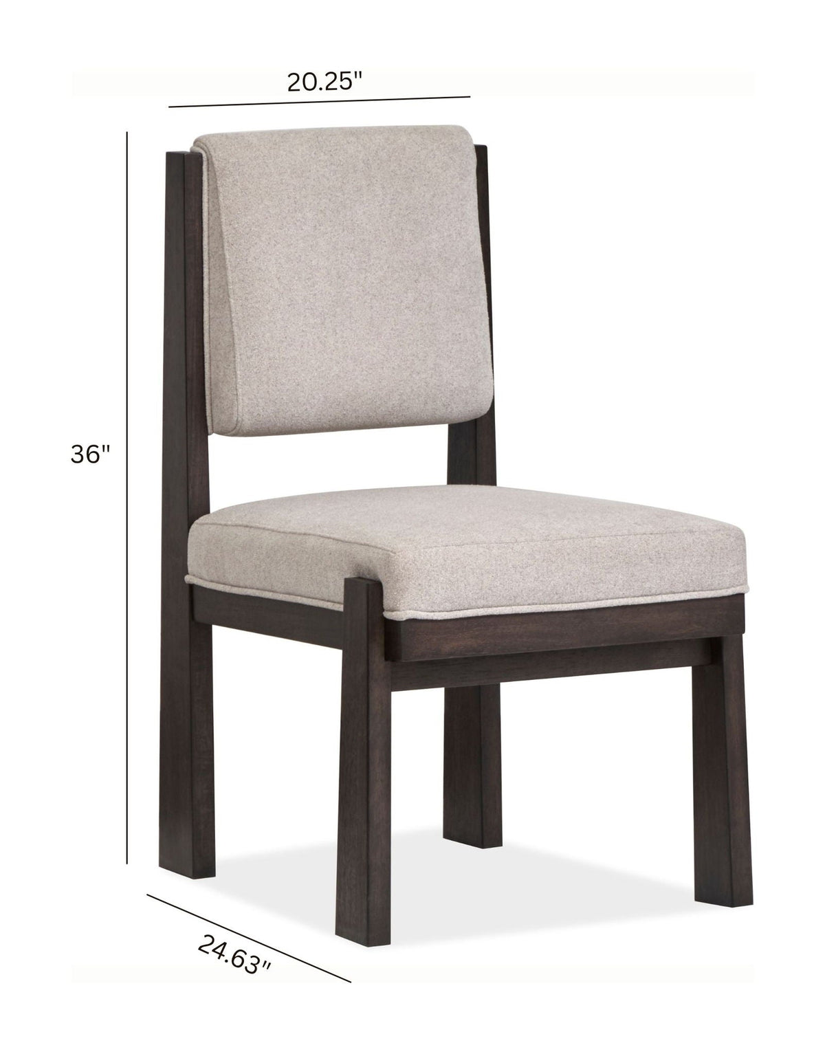 Tauren - Upholstered Side Chair (Set of 2) - Coffee Bean, photo 6 of 7