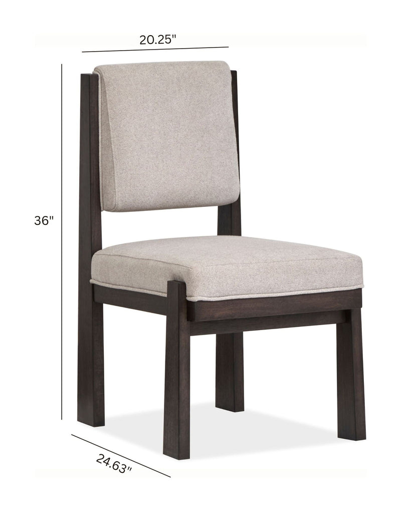 Tauren - Upholstered Side Chair (Set of 2) - Coffee Bean, photo 6 of 7