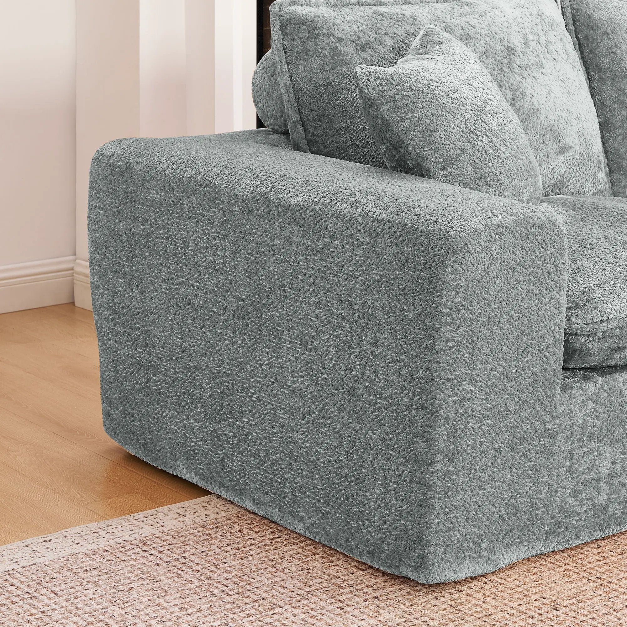 Sectional Sofa With Moveable Ottoman by Unique Piece Furniture