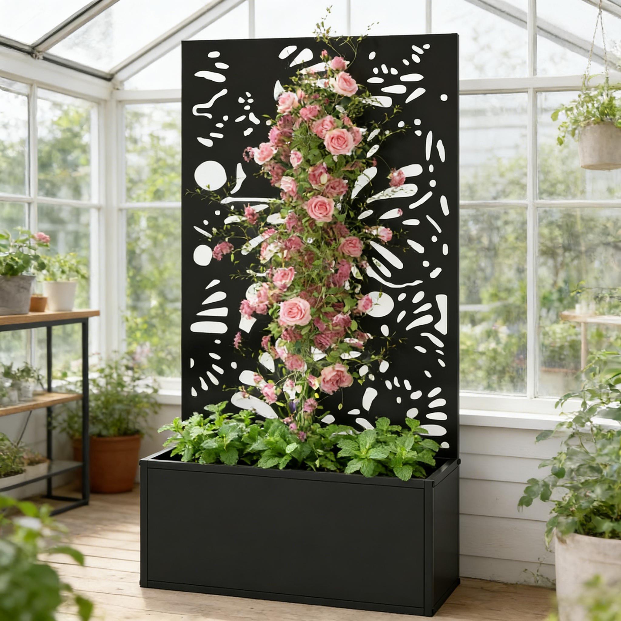 Stylish Plant Bed, Freestanding or Wall Mounted Plant Bed by HouseOfZazla