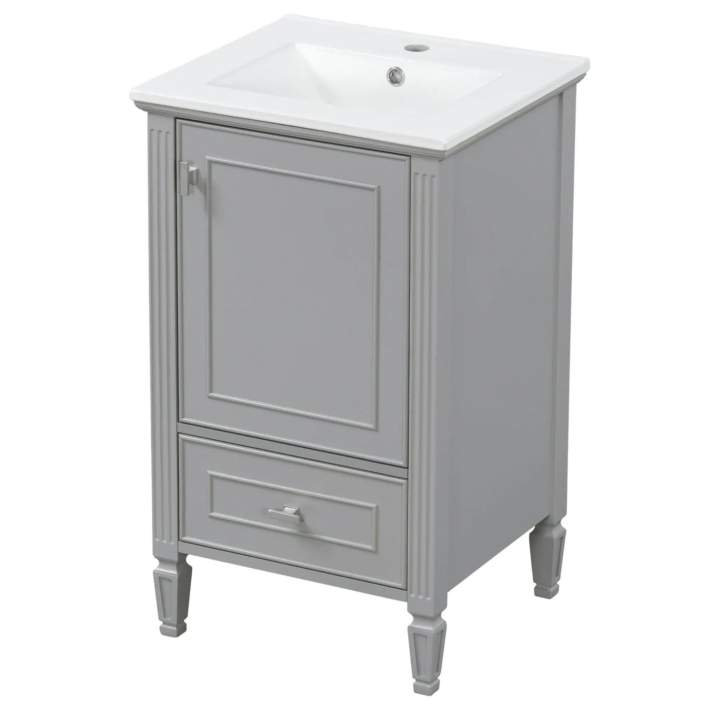 Retro Bathroom Vanity With Sink by HouseOfZazla