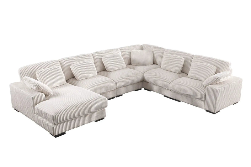 Nadine - Modular Corner Sectional Sofa With Left Facing Chaise by Unique Piece Furniture