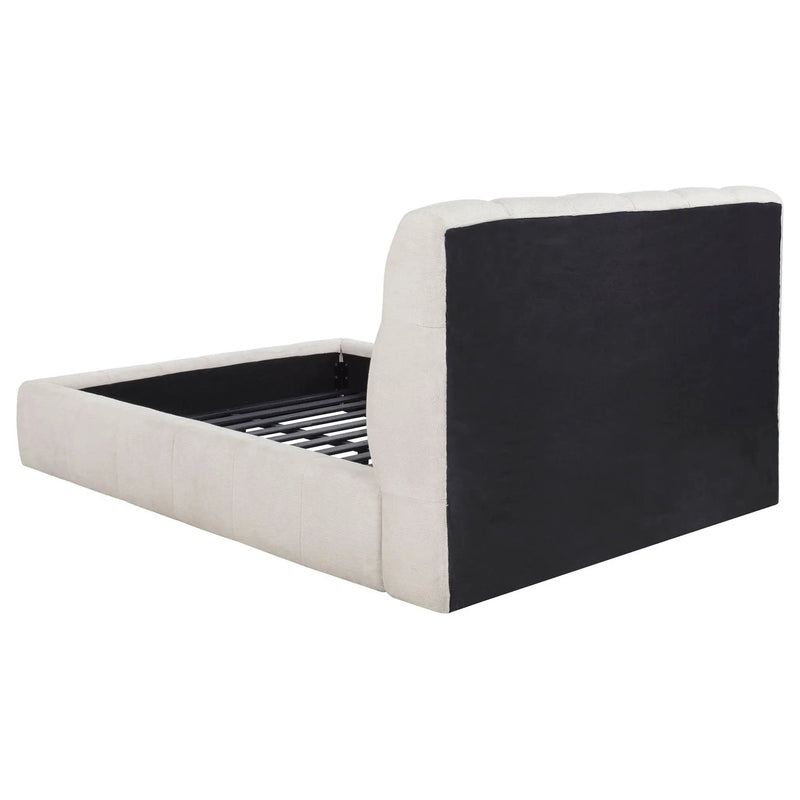 Nollet 48-inch Upholstered Queen Panel Platform Bed Cream by Unique Piece Furniture