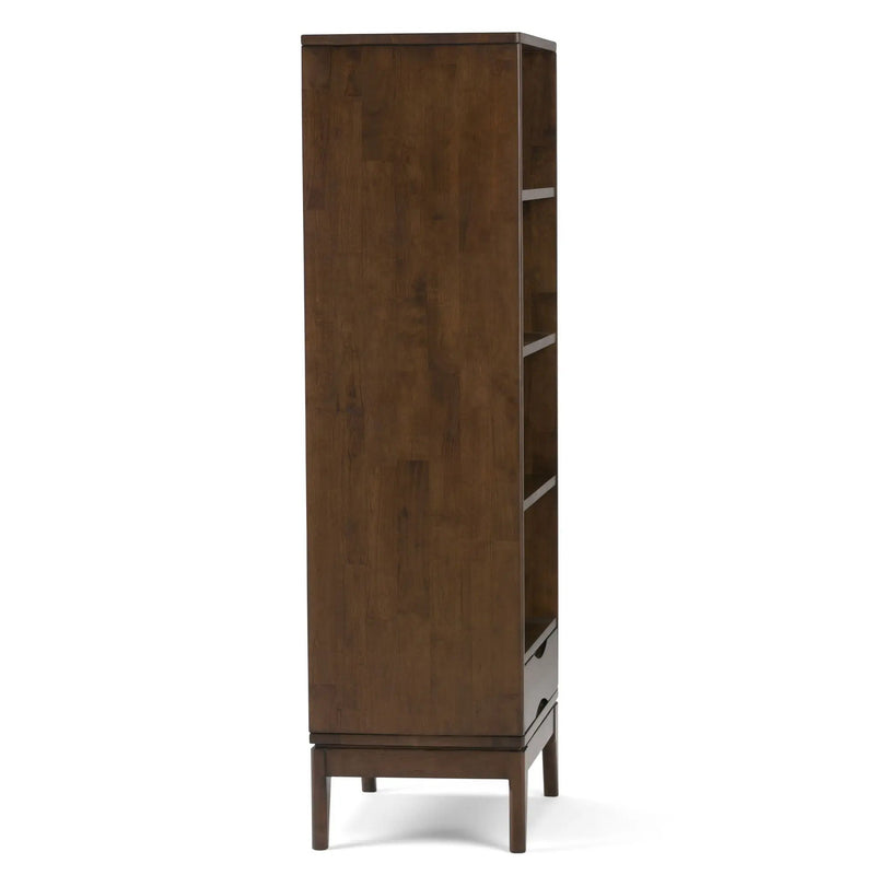 Harper - Bookcase With Storage - Walnut Brown by HouseOfZazla