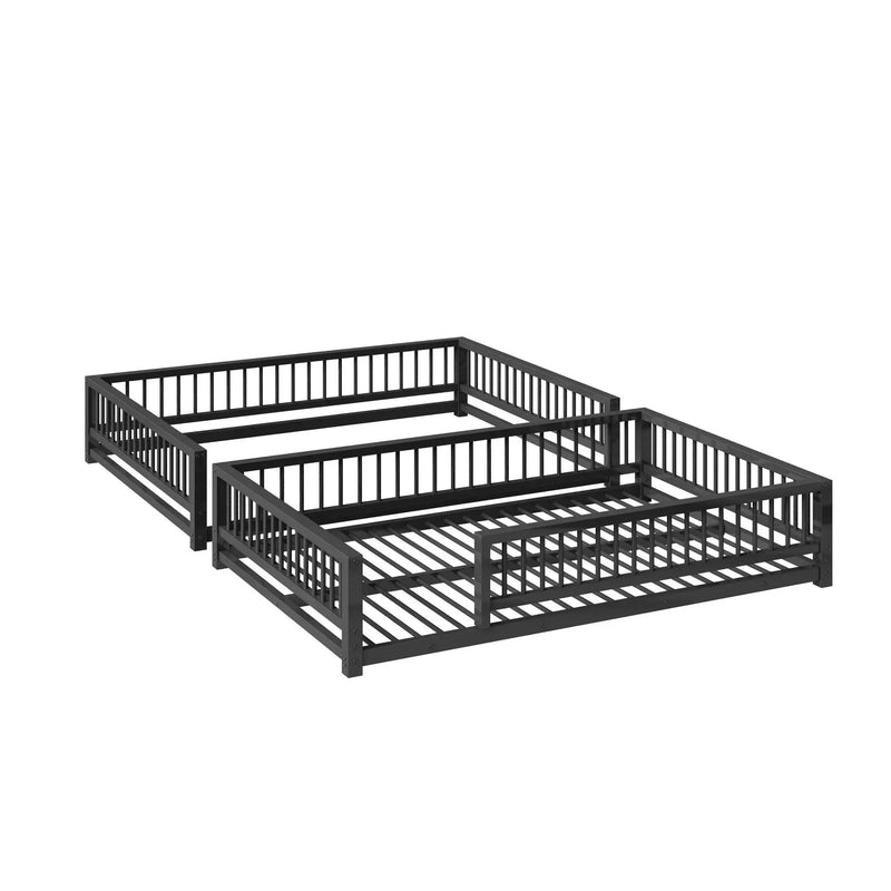 Bunk Bed With Ladder And Safety Guardrails by HouseOfZazla