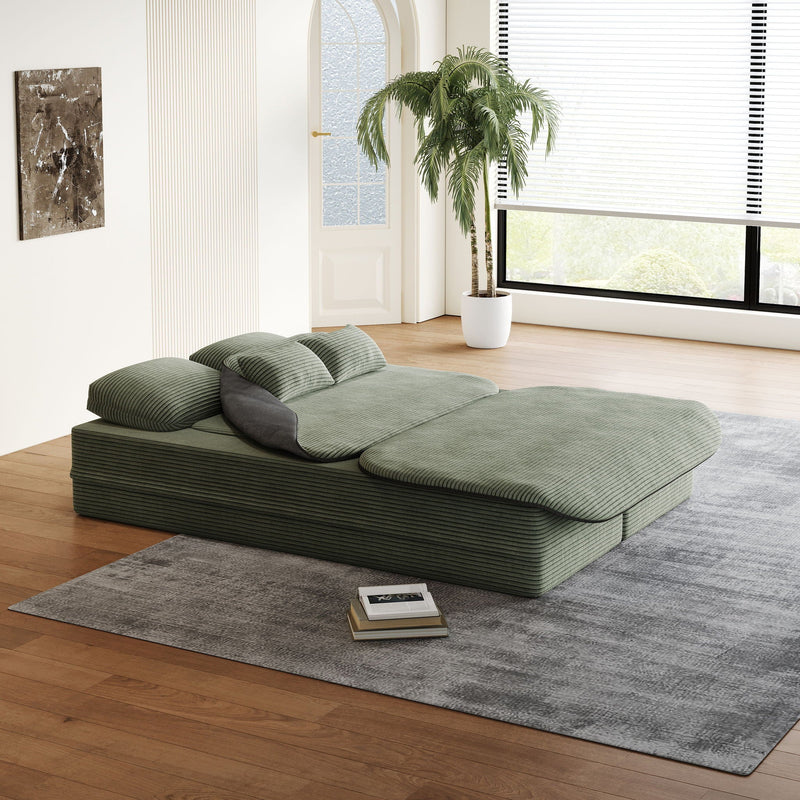 2 In 1 Foldable Sofa Bed With Multi Functional Blanket by HouseOfZazla