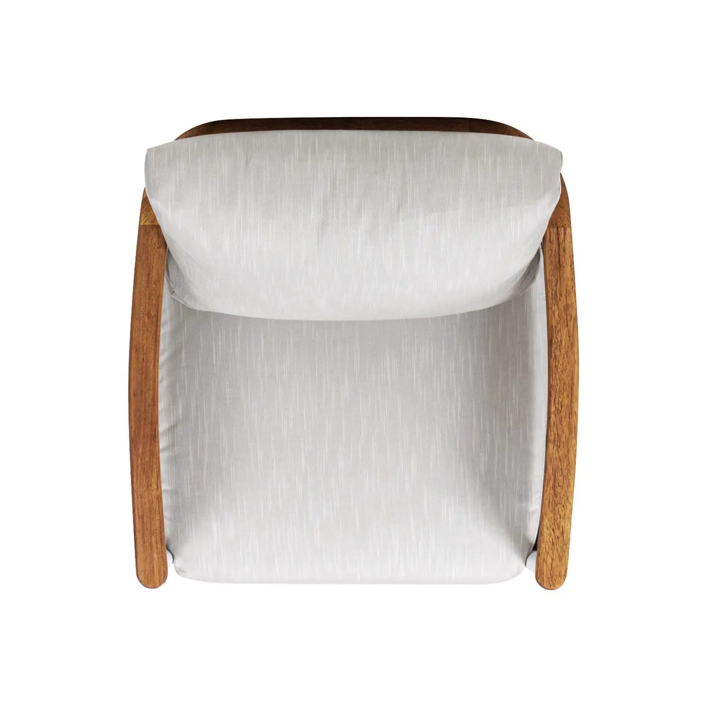 Rhodes 29" Upholstered Teak & Aluminum Patio Arm Chair Birch by HouseOfZazla