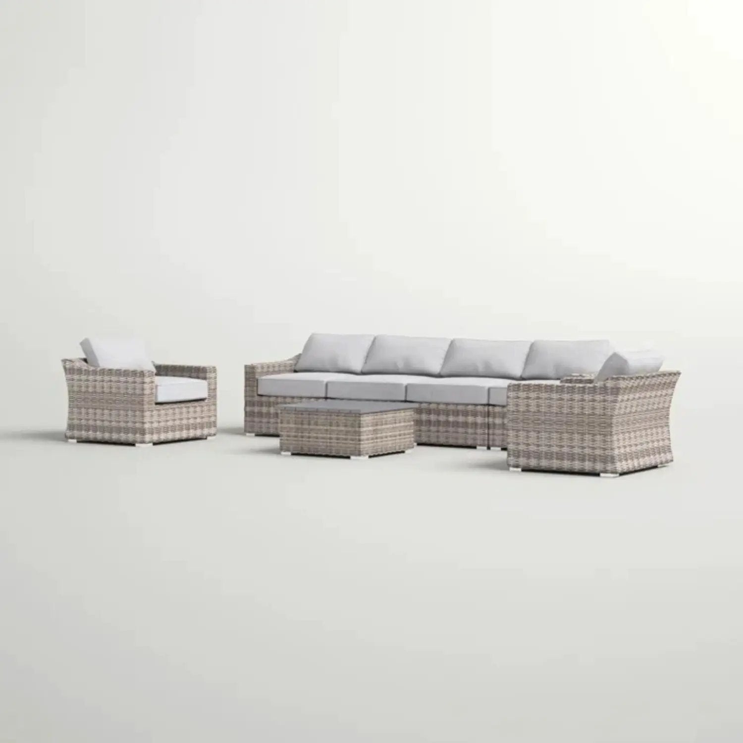 Stylish Sofa Seating Group With Cushions Perfect For Outdoor Gatherings by Unique Piece Furniture